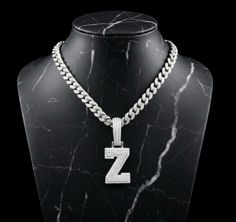 Pendentif lettre Z diamant moissanite Bijouterie Bijoux Diamant Emirice.com
