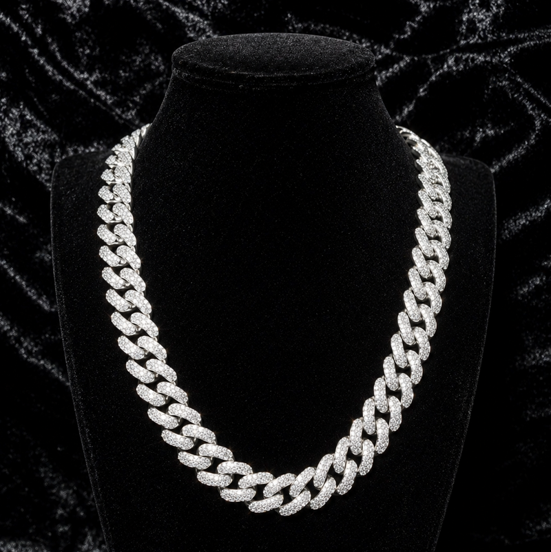CHAINE CUBAINE- 18MM Bijouterie Bijoux Diamant Emirice.com