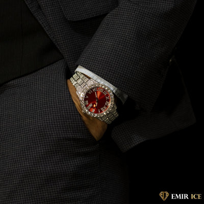 MONTRE EMIR RED WATCH OR BLANC Bijouterie Bijoux Diamant Emirice.com