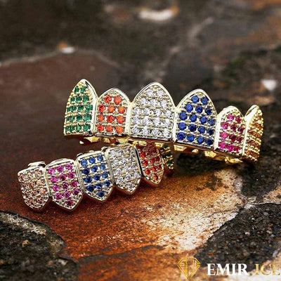 GRILLZ EMIR LUXURY RAINBOW OR JAUNE - Emirice.com