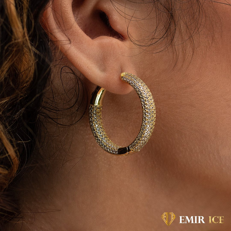 BOUCLE D'OREILLE "EMIR MARBELLA" | OR JAUNE - Emirice.com