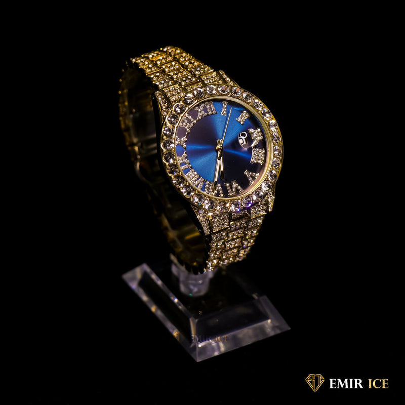 MONTRE EMIR BLUE WATCH OR JAUNE - Emirice.com