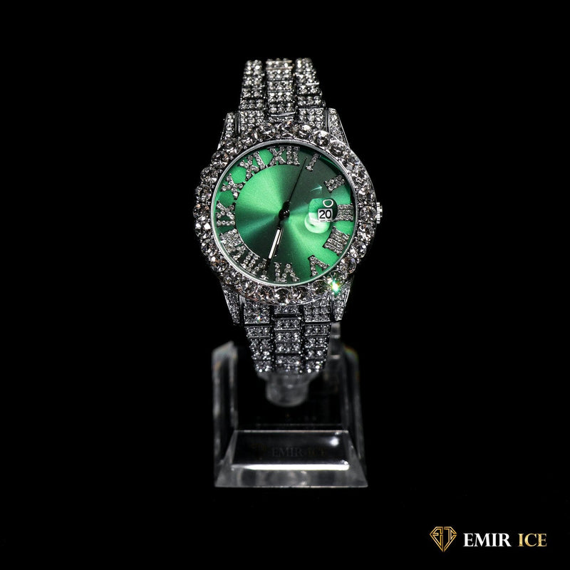 MONTRE EMIR GREEN WATCH OR BLANC Bijouterie Bijoux Diamant Emirice.com