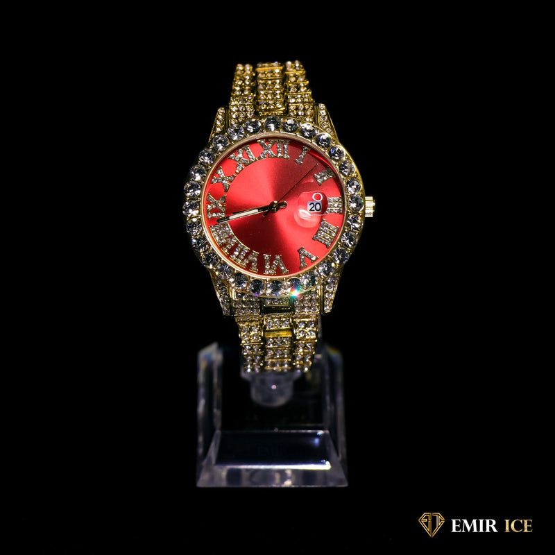 MONTRE EMIR RED WATCH OR JAUNE - Emirice.com
