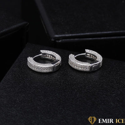 BOUCLE D'OREILLE EMIR EARRINGS OR BLANC V1 - Emirice.com