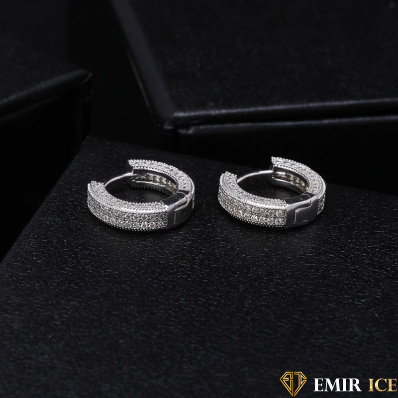 BOUCLE D'OREILLE JONC FEMME | OR BLANC - Emirice.com
