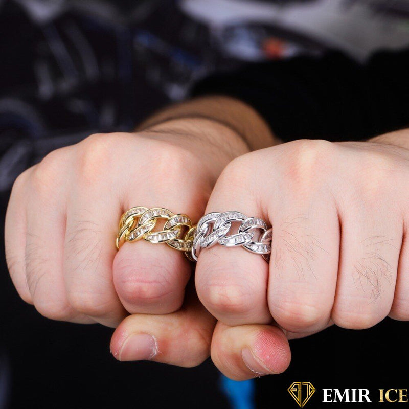 BAGUE CUBAN LINK BAGUETTE - Emirice.com