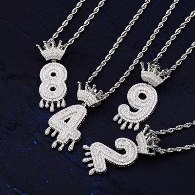 COLLIER PENDENTIF CHIFFRE ROYAL - Emirice.com