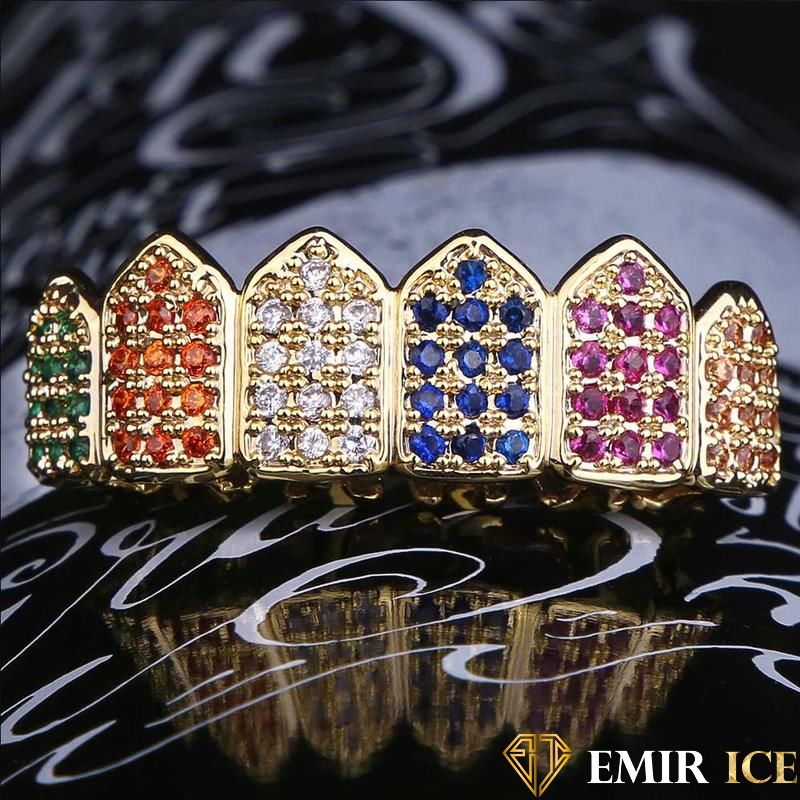 GRILLZ EMIR LUXURY RAINBOW OR JAUNE - Emirice.com