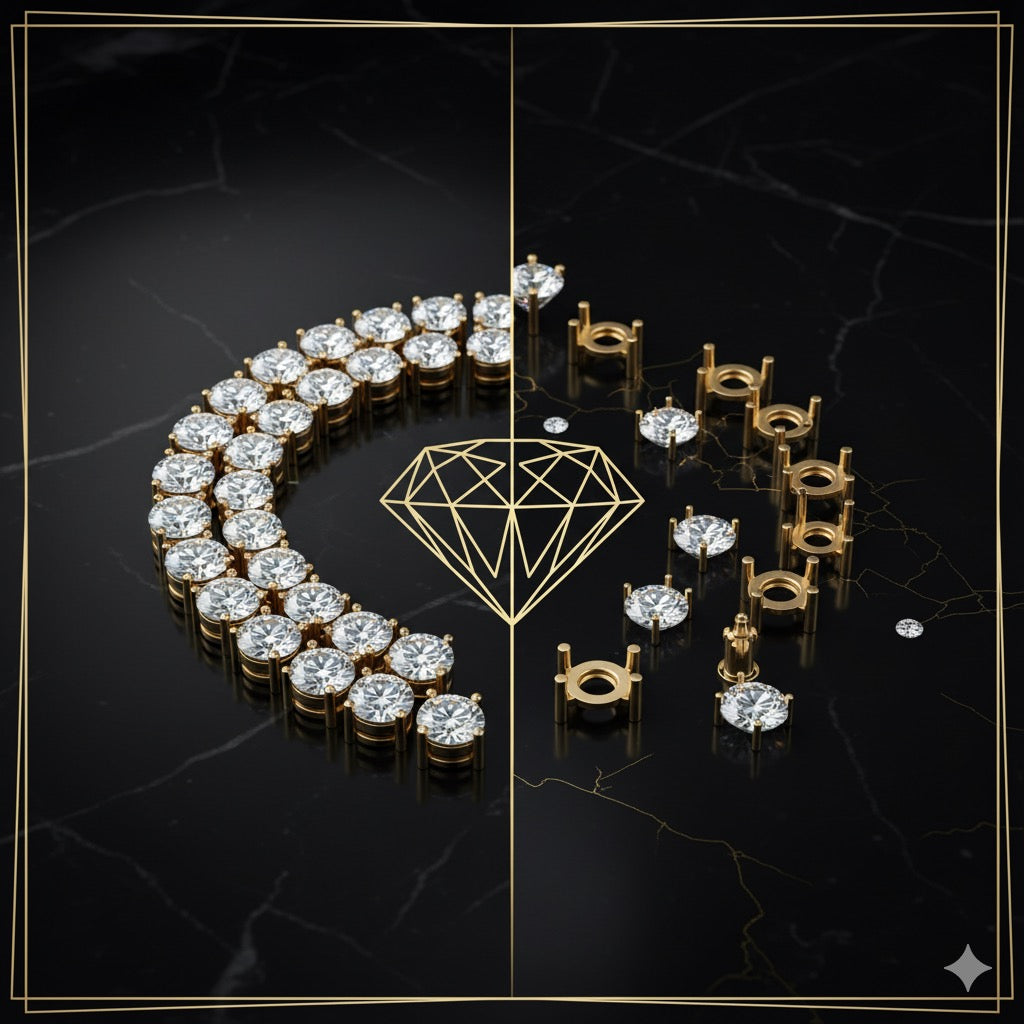 Avantages et désavantages du sertissage invisible de diamant