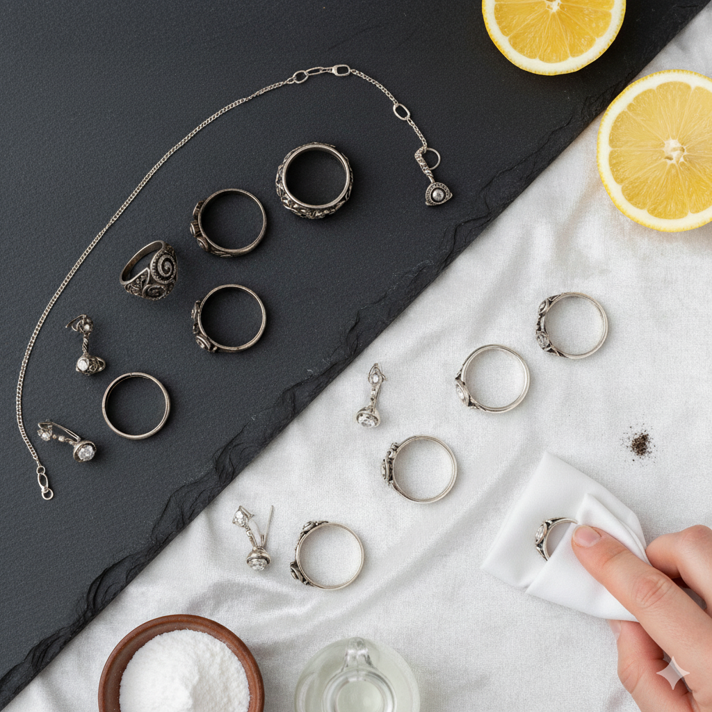 Nettoyer bijoux argent noirci : Les 4 meilleures techniques