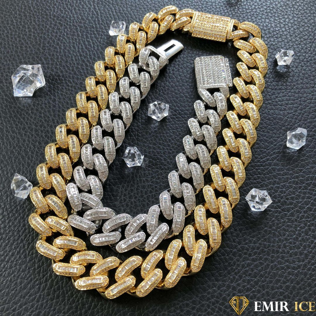 CHAINE CUBAINE & COLLIER CUBAN LINK