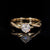 Alliance de fiancailles solitaire pavé diamant laboratoire 1CT