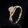 Alliance de fiancailles solitaire pavé diamant laboratoire 1CT