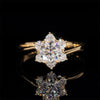 Alliance de mariage fleur diamant laboratoire 1 CT