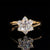 Alliance de mariage fleur diamant laboratoire 1 CT