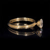 Alliance de mariage solitaire diamant laboratoire 1CT