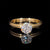 Alliance de mariage solitaire diamant laboratoire 1CT