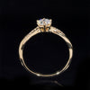 Alliance de mariage solitaire pavé diamant laboratoire 1CT