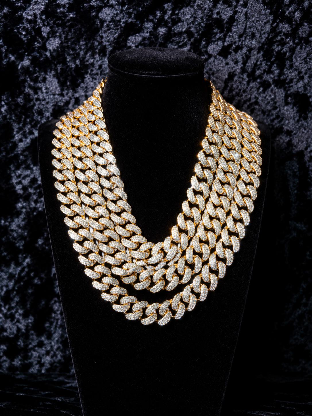 CHAINE CUBAINE- 18MM OR JAUNE