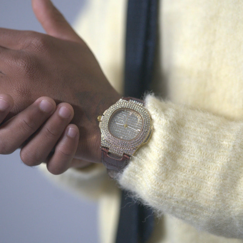 MONTRE EMIR WATCH CUIR OR JAUNE - Emirice.com
