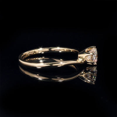 Bague de fiancailles solitaire diamant laboratoire 1CT