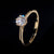 Bague de mariage solitaire classique diamant laboratoire 1CT