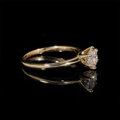 Bague de mariage solitaire diamant naturel 1CT