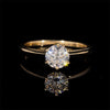 Bague de mariage solitaire diamant naturel 1CT