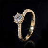 Bague de mariage solitaire pavé diamant laboratoire 1 CT