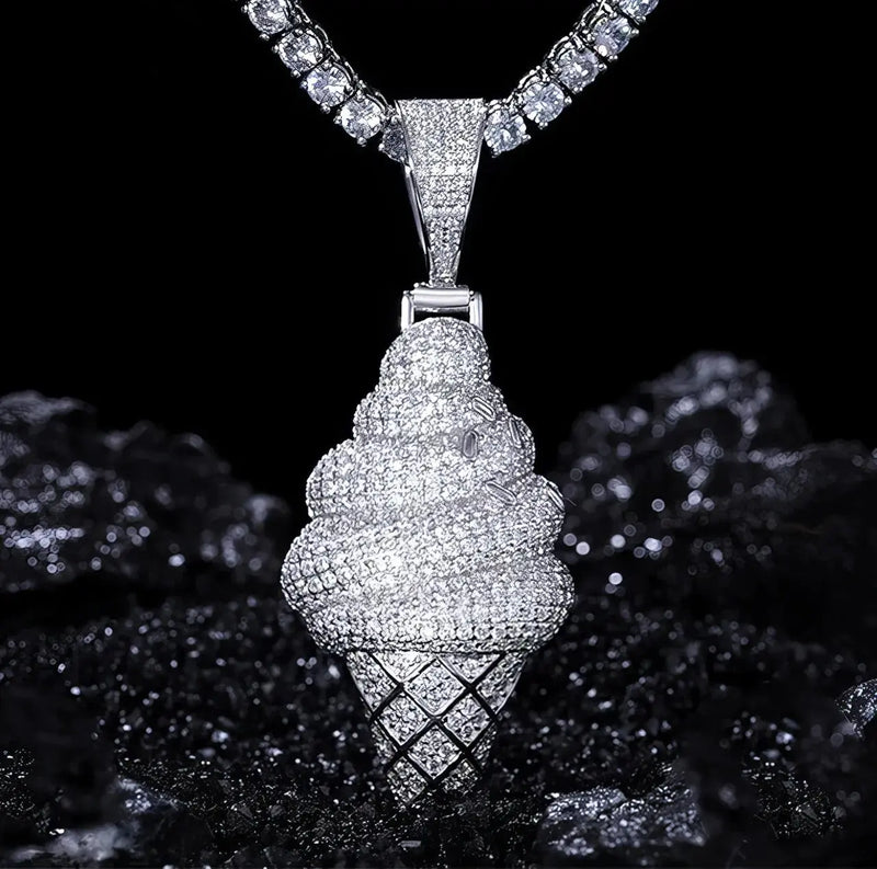 COLLIER PENDENTIF EMIR ICE CREAM Bijouterie Bijoux Diamant Emirice.com