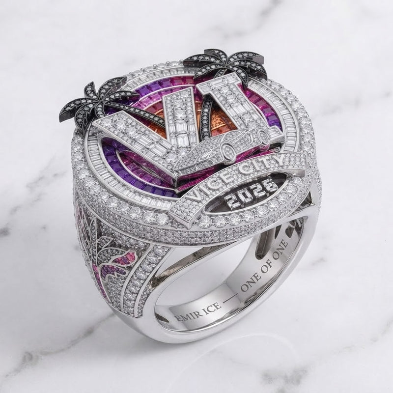 Bague GTA VI sur mesure Bijouterie Bijoux Diamant Emirice.com