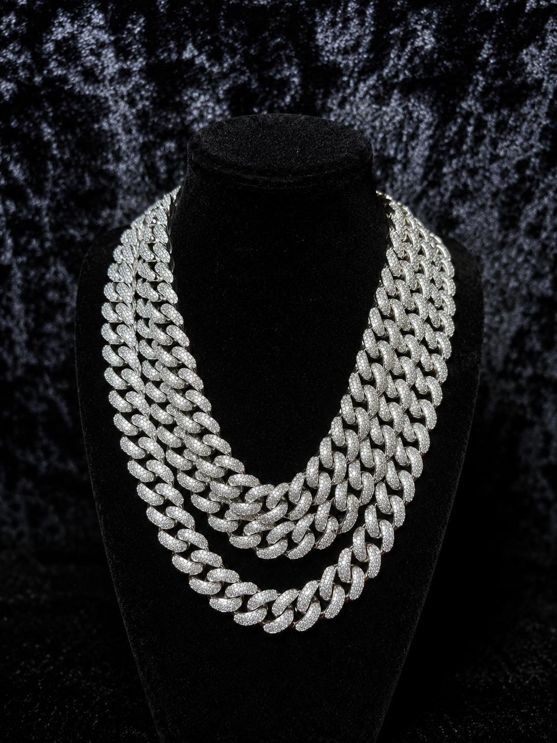 CHAINE CUBAINE- 18MM OR BLANC