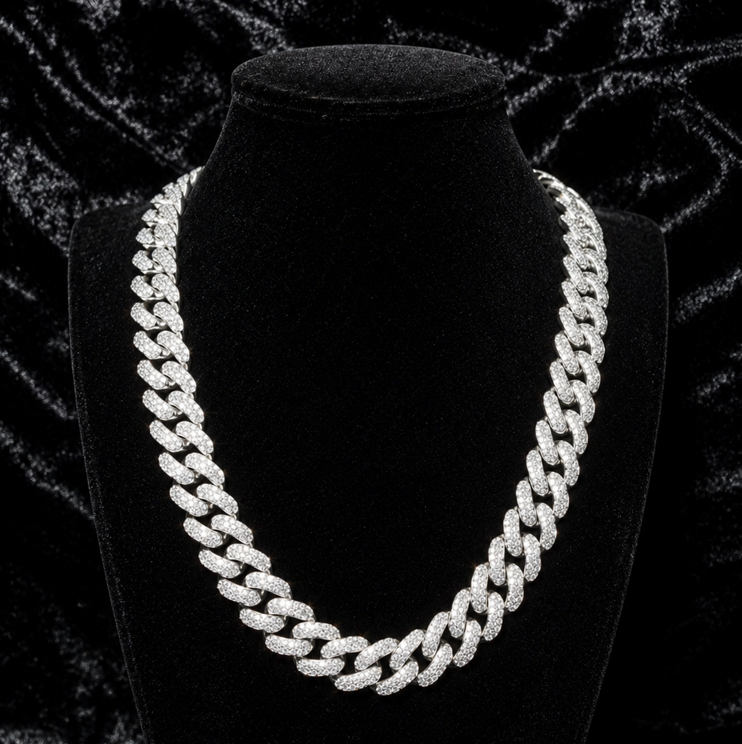CHAINE CUBAINE- 18MM Bijouterie Bijoux Diamant Emirice.com