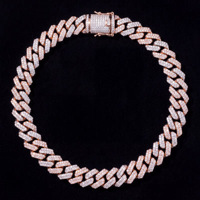 Chaîne Cubaine Miami Iced Out 15 mm diamant naturel Homme - produit seul - Emir ICE
