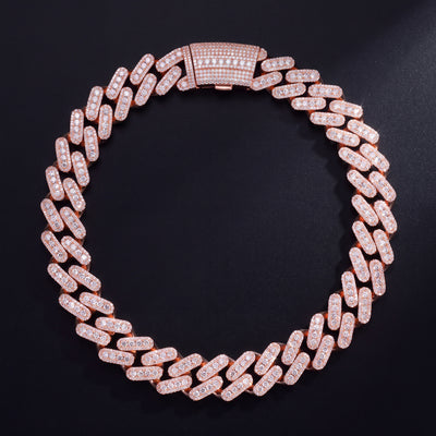 Chaîne Cubaine Miami 15 mm moissanite Homme - produit seul - Emir ICE