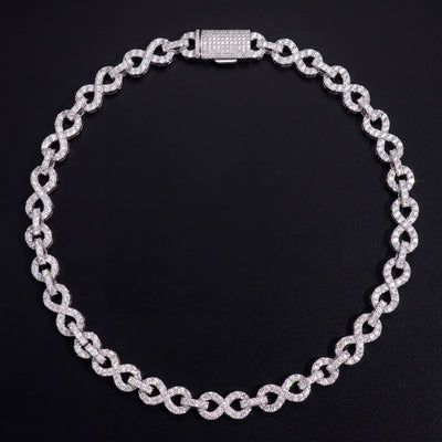 Chaîne Infinity 10 mm diamant naturel Femme - produit seul - Emir ICE