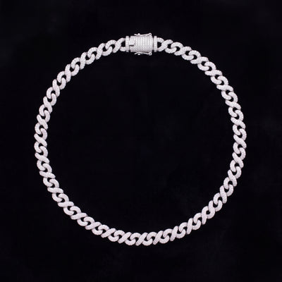 Chaîne Infinity Fermoir Prénom Personnalisé 10 mm diamant naturel Femme - produit seul - Emir ICE