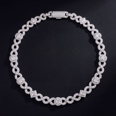 Chaîne Infinity Hip Hop 13 mm diamant de laboratoire Homme - produit seul - Emir ICE