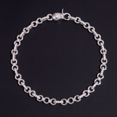 Chaîne Infinity Iced Out 13 mm diamant naturel Femme - produit seul - Emir ICE