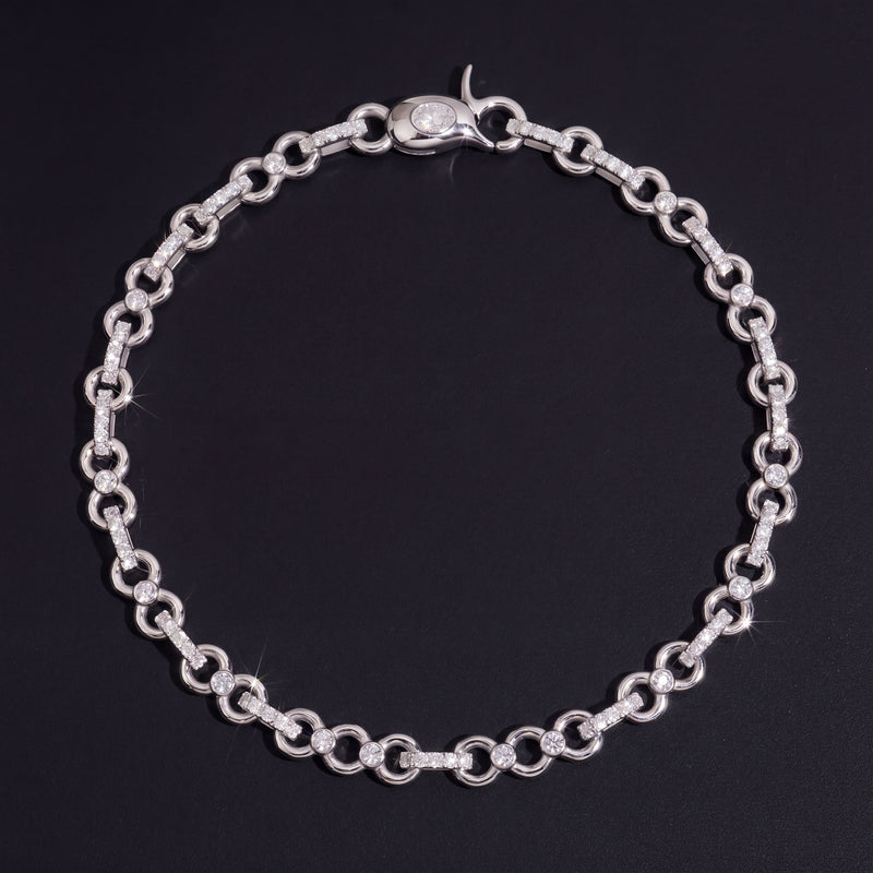 Chaîne Infinity Iced Out 13 mm diamant naturel Homme - porté par un homme - Emir ICE