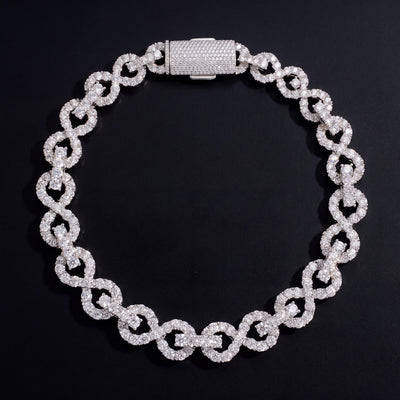 Chaîne Infinity Link 15 mm diamant de laboratoire Femme - produit seul - Emir ICE