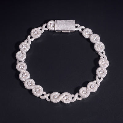 Chaîne Infinity Link 18 mm diamant naturel Homme - produit seul - Emir ICE