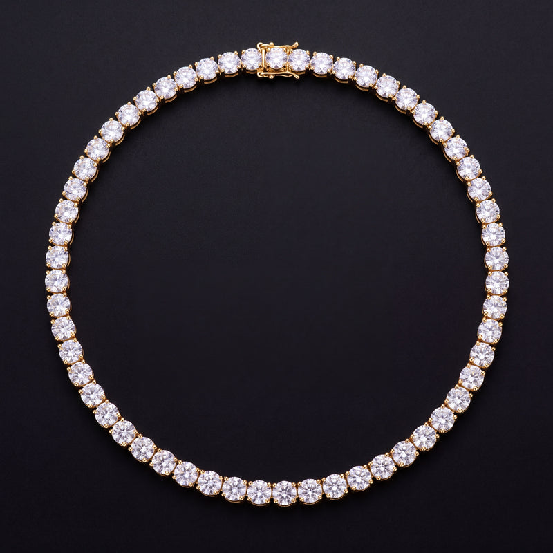 Chaîne Tennis 4 mm diamant de laboratoire Homme - porté par un homme - Emir ICE