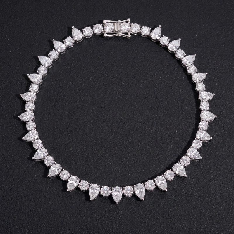 Chaîne Tennis Spike 5 mm moissanite Homme - porté par un homme - Emir ICE