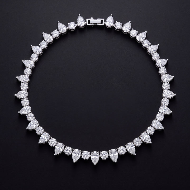 Chaîne Tennis Spike 5 mm diamant de laboratoire Homme - porté par un homme - Emir ICE