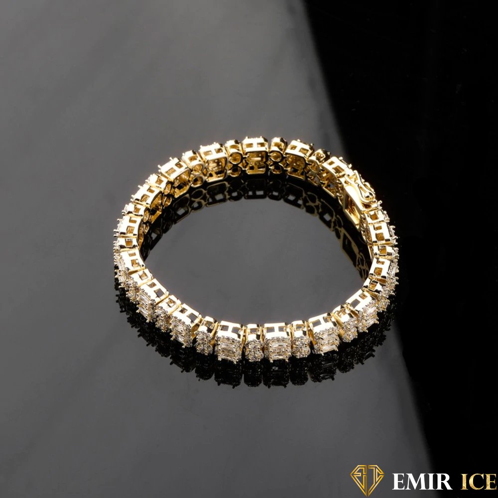 BRACELET EMIR PAVÉE DE BRILLANCE OR JAUNE - Emirice.com