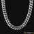 CHAINE CUBAN LINK OR BLANC - 18MM