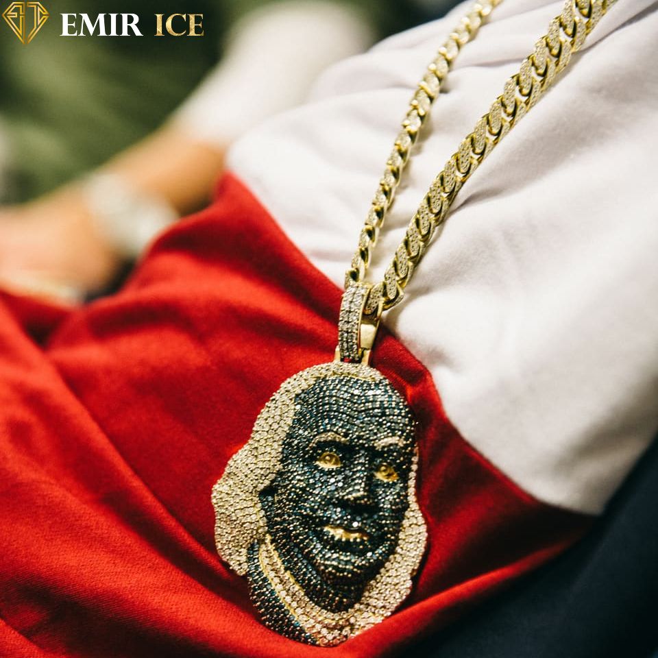 COLLIER PENDENTIF BLUEFACE BENJAMIN FRANKLIN - Emirice.com