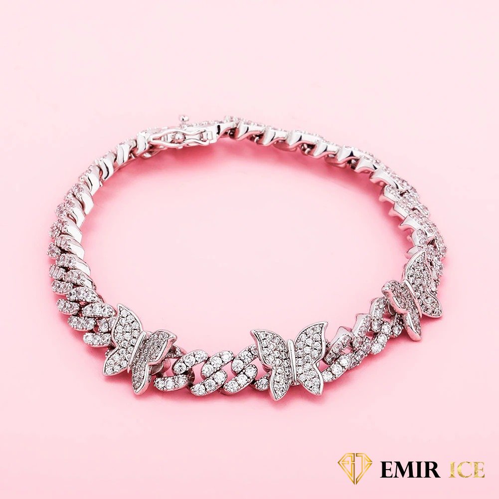 Gold Bracelet Butterfly Cuban Link Bracelet CUBAN LINK